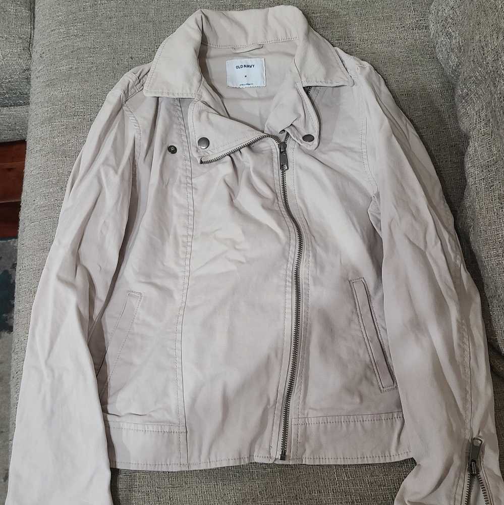 *4/$20* Old Navy canvas moto jacket